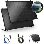 Solakon Balkonkraftwerk 1000W, Photovoltaikanlage mit Wandhalterung, Steckerfertig Komplettset, 800W, Kabellänge 10m, bifaziale N-Typ-Solarzellen