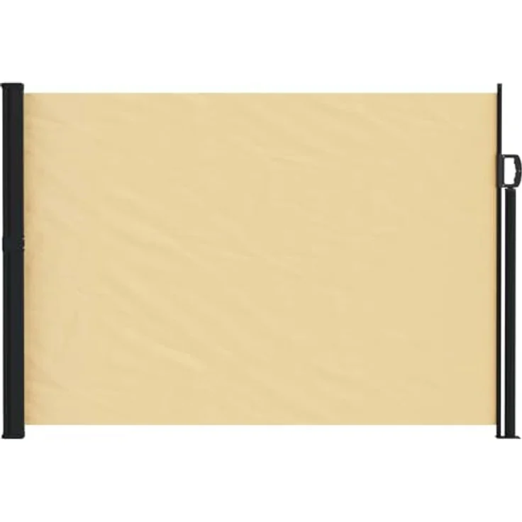 vidaXL Seitenmarkise, einziehbar, 300 x 170 cm, Sand, wasserdichtes Polyester, UV-Schutz, moderner Sichtschutz für Garten und Balkon – Bild 1