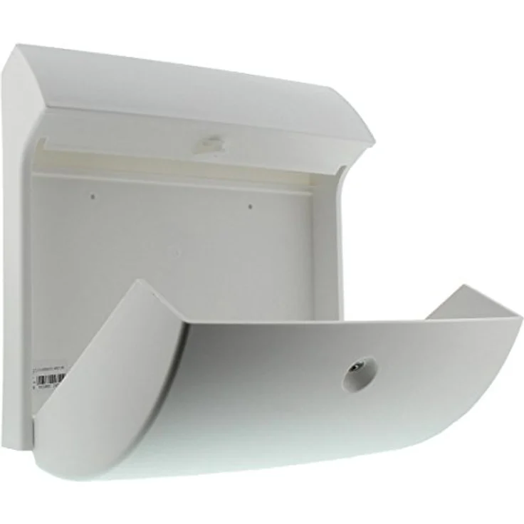 BURG-WÄCHTER, Kompakter Briefkasten mit Öffnungsstopp, A4 Einwurf-Format, Vollkunststoff, Classico 4931 W, Weiß – Bild 5