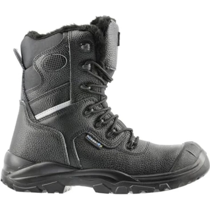 Högert Technik Arbeitsstiefel SNOWS S3 SRC, hoch, isoliert, Leder, mit Stahlkappe, Größe 45 – Bild 2
