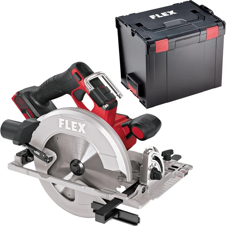 FLEX Akku-Handkreissäge CS 68 18-EC Solo, 18 V mit Pendelhaube, bürstenlosem Motor, inkl. L-BOXX, für präzise Schnitte bis 68 mm