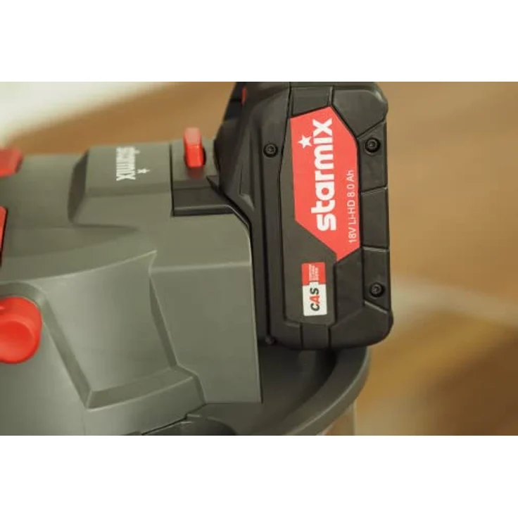 Starmix AV P-15 18V Akku-Aschesauger für Kamin und Feuerstellen, 350 Watt, 15 Liter Volumen, Aluminium-Schlauch – Bild 5
