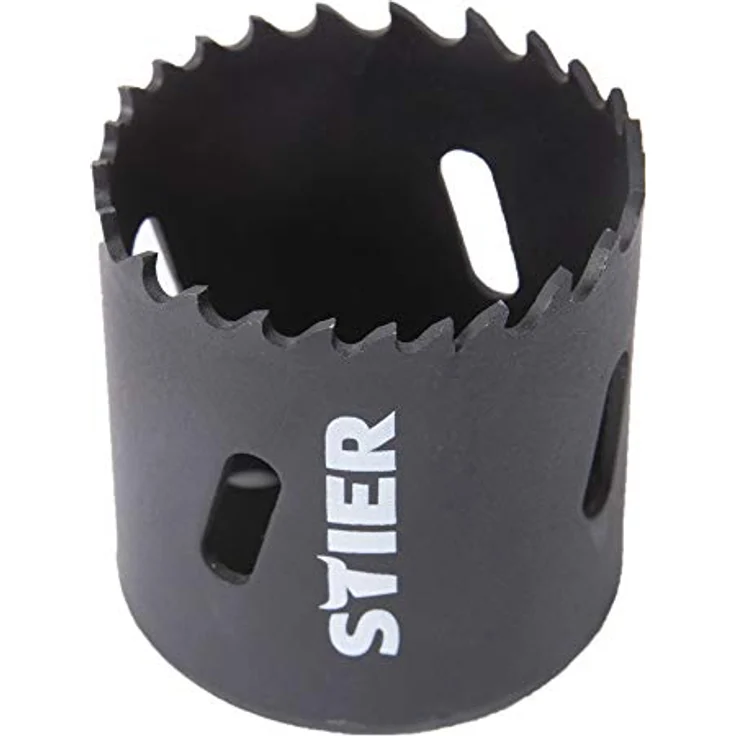 STIER Lochsäge, HSS-Co8 Bimetall, 82 mm, Dosenbohrer, Lochbohrer, HSSE, Bohrkrone 82mm, Lochkreissäge, Steckdosenbohrer, Lochsäge, Kreisschneider, Kreisbohrer – Bild 1