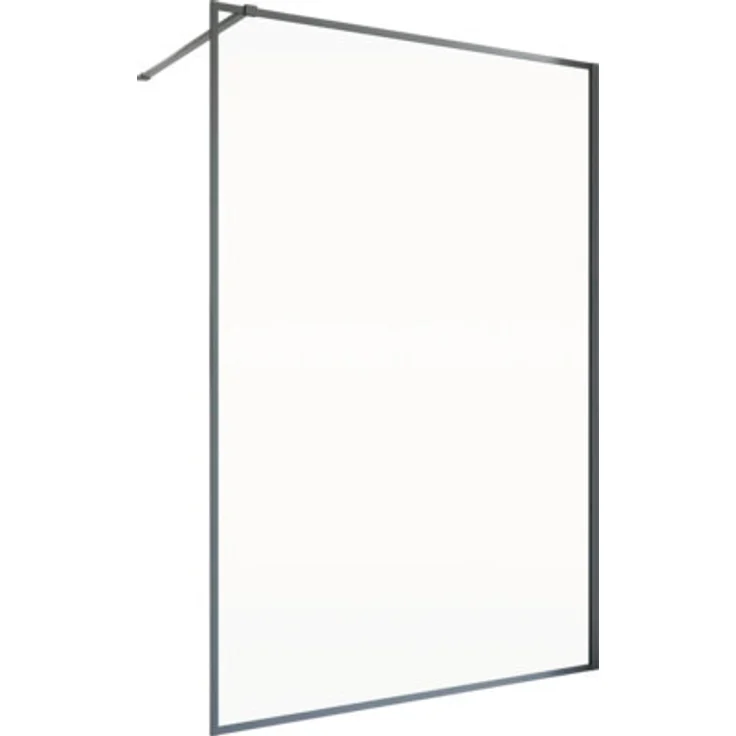 Schulte Walk In Trend 2.0 ExpressPlus 120 cm schwarz matt, Klarglas mit schmutzabweisender Glasbeschichtung