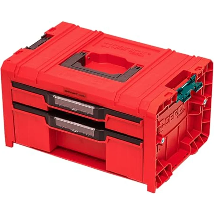 Toolbrothers Werkzeugkoffer RHINO L Drawer 2 ULTRA Organize+ mit 2 Schubläden und Boxen IP54, ultrabeständig, schwarz – Bild 2
