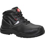 JORI Sicherheitsschuhe BASIC Mid S3, Herren, Lederschuh, robust, Schwarz, Stahlkappe - Größe 40
