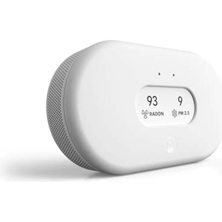 Airthings 2960 View Plus - Intelligenter Radon und Luftqualität-Messgerät (Feinstaub, Radon, CO2, VOC, Luftfeuchtigkeit, Temperatur) – Bild 3