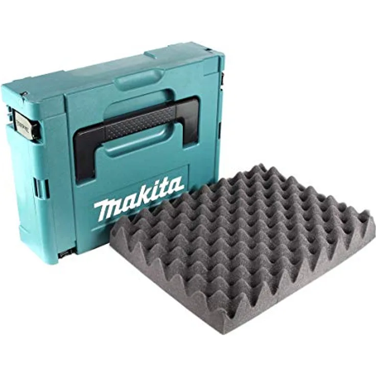 Makita MAKPAC 1 Systemkoffer - mit Universaleinlage für Makita 18 V Akku Geräte Schrauber Sägen Schleifer