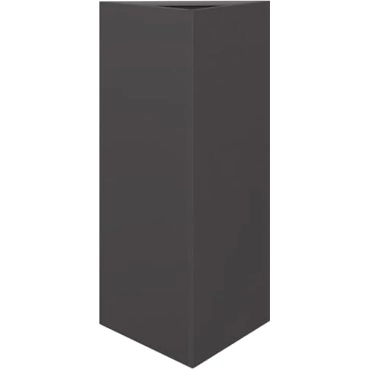 vidaXL Pflanzkübel Schwarz Dreieckig 40x34,5x70 cm Stahl, Rostbeständig und stabil, für Garten und Terrasse geeignet – Bild 1