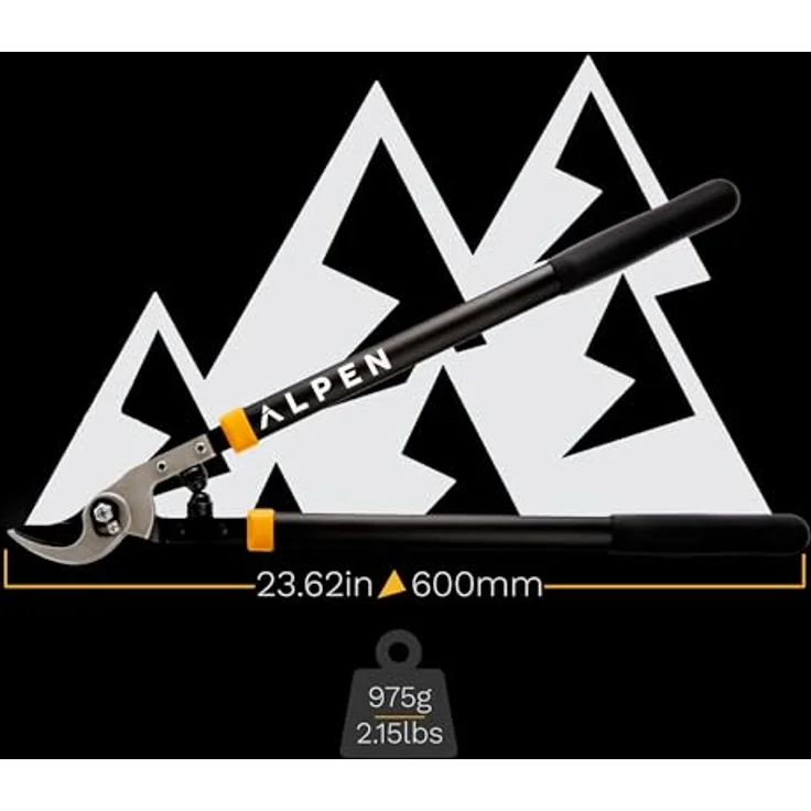 Alpen Swiss Tools Gartenschere WEISSHORN 260 Astschere mit Antihaftbeschichtung, weiß – Bild 3