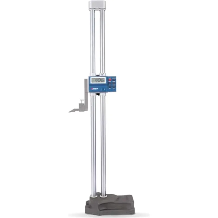 Dasqua 3230-8115-A Digitales Doppelbalken-Höhenmessgerät, Messbereich 0 - 600mm, robustes Design mit großem LCD-Display