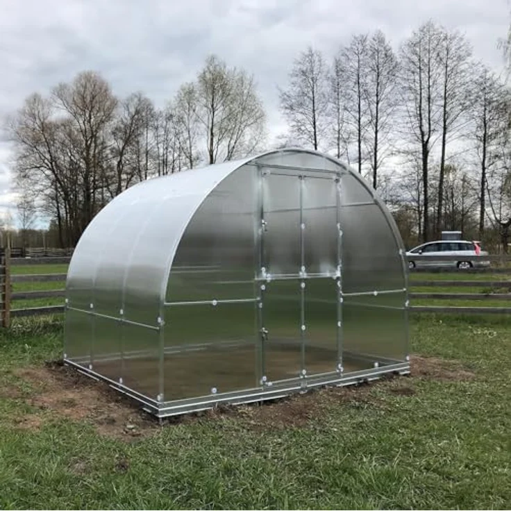 Klasika Gewächshaus KLASIKA Tube 3x2m mit fundamenten und 6mm Polycarbonat - Preisvergleich – Bild 2