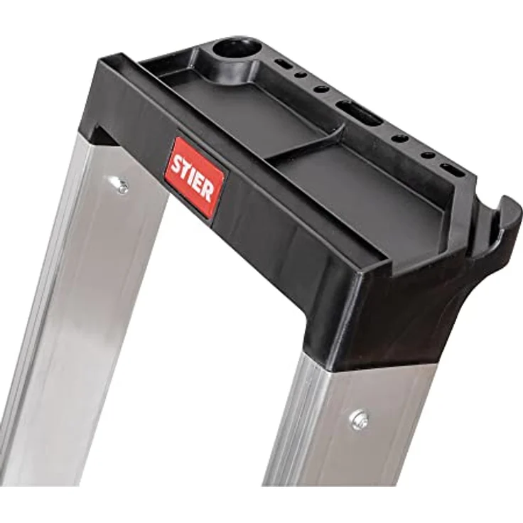 STIER Stufen Stehleiter Premium 6 Stufen einseitig begehbar – Bild 2