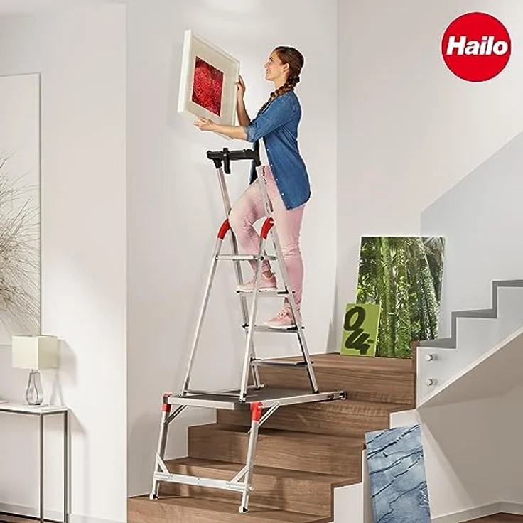 Hailo Aktions-Set Treppenpodest TP1 9940-001 L80 ComfortLine 4-stufig 8040-407 – Bild 9