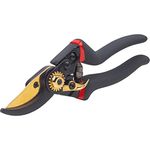 Meister Gartenschere mit Bypass-Klinge - Titan-Legierung & Antihaft-Beschichtung - Geeignet für weiches Gehölz & Frischholz - Für präzise Schnitte / Rosenschere / Bypass-Schere / 9719010