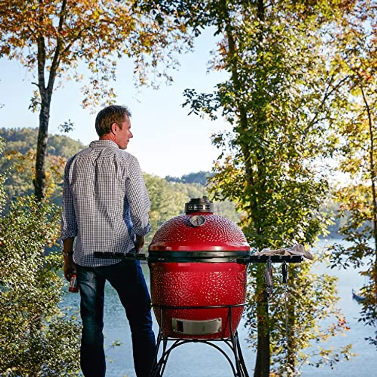 Kamado Joe KJ23RH HolzkohlegrillClassic Joe red, aus Keramik, rot, – Bild 2