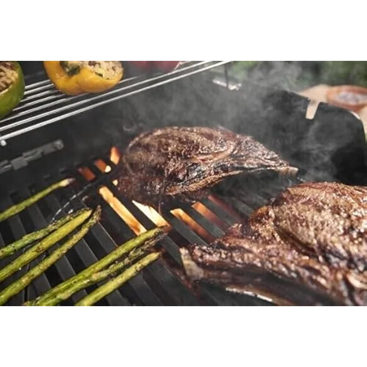 Weber Gasgrill Spirit EP-425 GBS, 4 Brenner mit 10,3 kW, Grillfläche 62 x 44 cm, Digitalthermometer, Edelstahl, porzellanemailliert – Bild 5