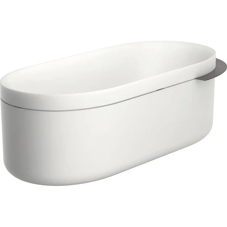 hansgrohe AXOR Suite Badewanne freistehend, 1900x850x630mm, SolidSurface, brushed black chrome, für 2 Personen, 190 Liter