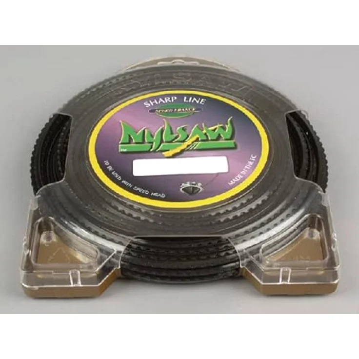Ratioparts Nylonfaden 4,5 mm Nylsaw 16 Meter Mähfaden 4-Kant gezahnt, Schwarz – Bild 4