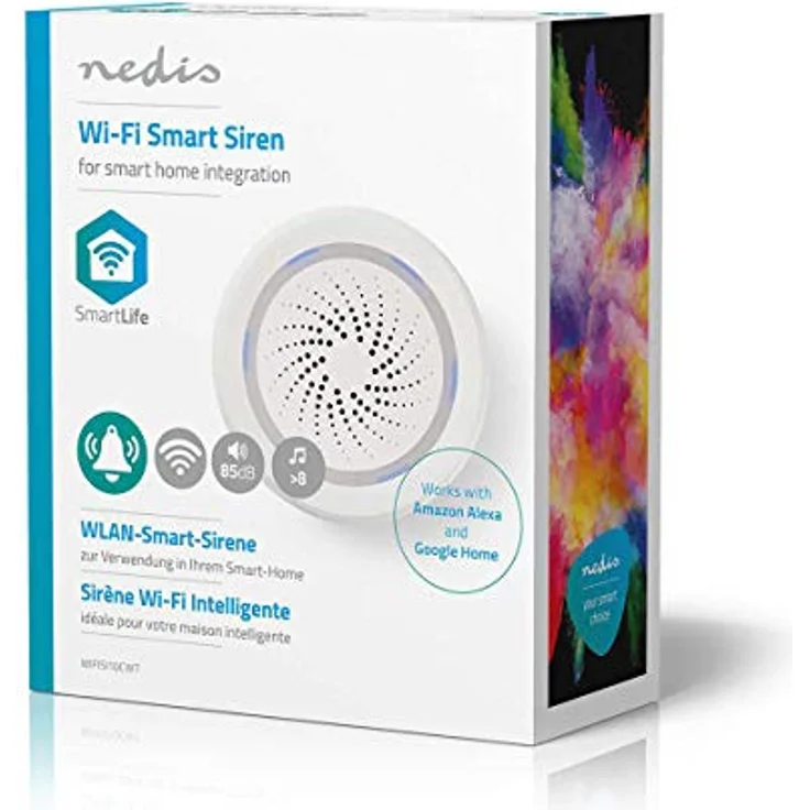 Nedis WIFISI10CWT Kabellose Smart Sirene | Alarm oder akustisches Warnsignal | 85 dB – Bild 5