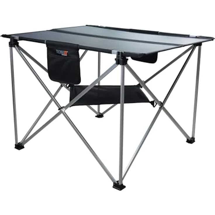 Technaxx 60W klappbarer Solar-Campingtisch TX-252, Monocrystalline Solarpanel-Ladegerät mit 3xUSB-Ladeanschlüssen, DC-Ausgang, Robustes Design - Ideal für Camping und Outdoor