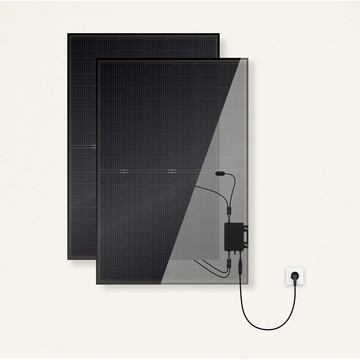 Priwatt priFlat Duo balkonkraftwerk 900 Wp, 2x Ja Solar JAM54D40-445/LB + TSUN TSOL-MS600 
