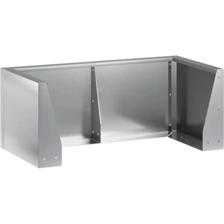 vidaXL Beetumrandung Stützmauer, 6 Stück, modulare Bauweise aus verzinktem Stahl, 200 x 100 x 40 cm, wetterbeständig, Silber – Bild 5