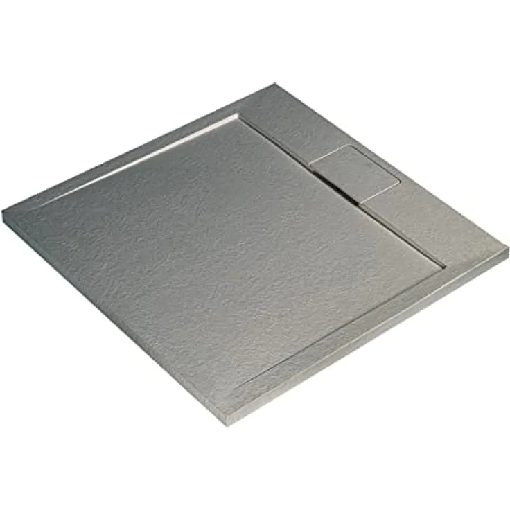 Ideal Standard Ultra Flat S i.life Quadrat-Brausewanne, 800x800x30mm, Carraraweiß, mit Rutschhemmung, bodenebener Einbau