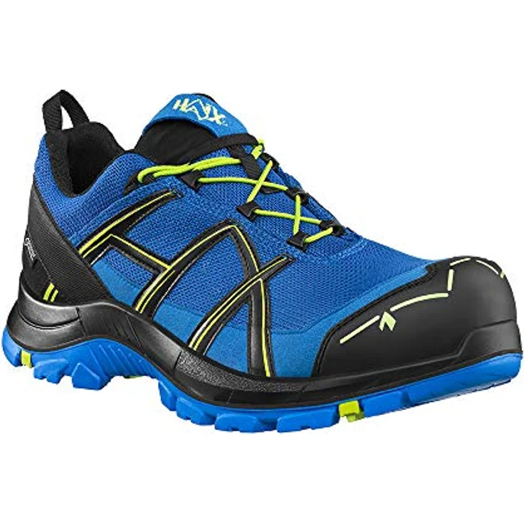 Haix Black Eagle Safety 40.1 low blue/citrus Arbeitsschuh, wasserdicht, atmungsaktiv, rutschhemmend – Bild 2