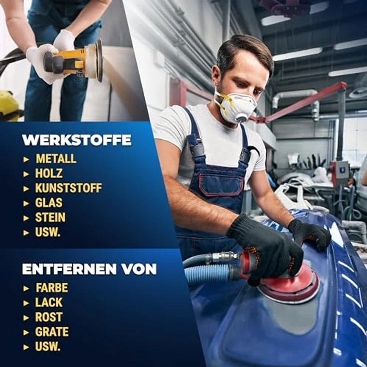 S&R Klett Schleifpapier Professional, Set 125 mm, 80 St, 8 Löcher, verschiedene Körnungen P40-P400 für Exzenterschleifer – Bild 4