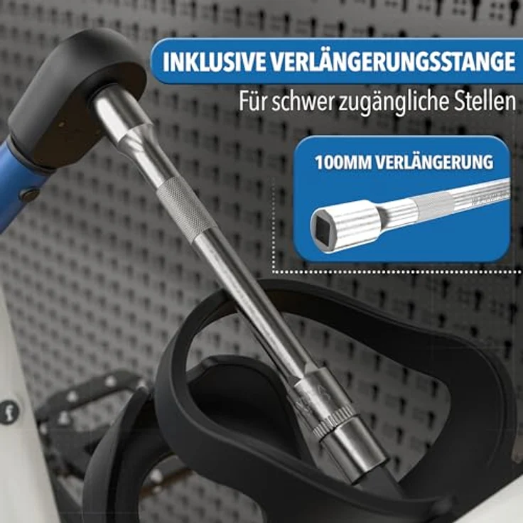 STONE REEF 21-teiliges Drehmomentschlüssel-Set 1/4 Zoll, 1–25 Nm, präziser einrastender Torque Wrench für Fahrrad, MTB & E-Bike, inkl. Bits, ergonomischer Griff, hohe Genauigkeit – Bild 5