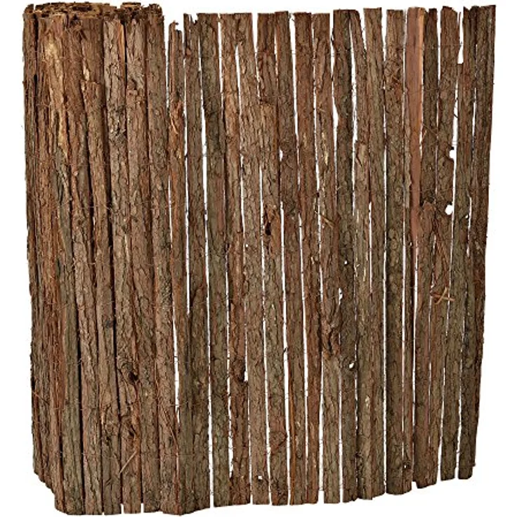 casa.pro Rindenmatte Sichtschutzmatte Sichtschutz Baumrinden Zaun 100 x 500 cm – Bild 1