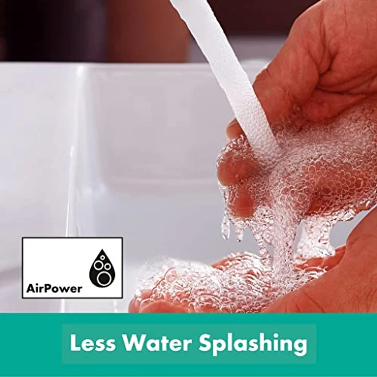 hansgrohe Badarmatur 72440000 chrom, 2 Verbraucher, Normalstrahl, Keramikmischsystem – Bild 2