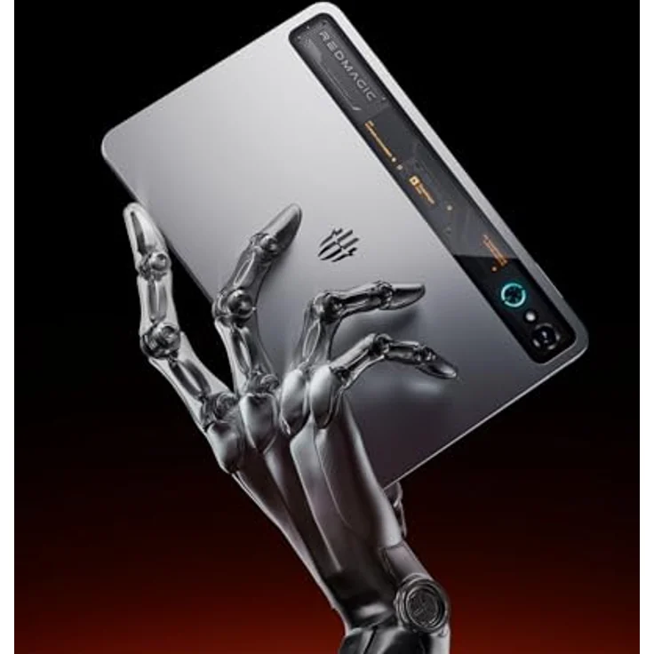 REDMAGIC Astra Gaming Tablet, 9.06” OLED, Snapdragon 8 Elite, 16GB RAM, 512GB ROM, 165Hz 2.4K Display, 13MP+9MP Kamera, Android 15, 80W Schnellladegerät, Kühlsystem, Silber – Bild 2