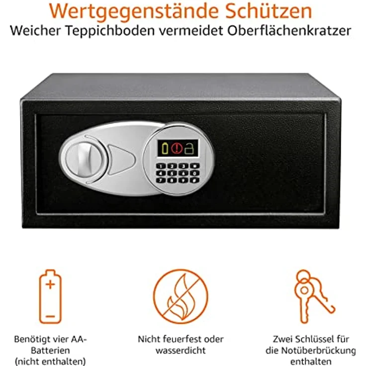 AmazonBasics Tresor, 28 l, Schwarz – Bild 2