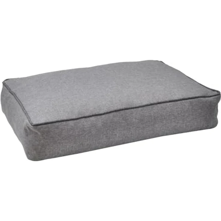 Aumüller Hundekissen Basic Line, Grau - 58 cm - Kissen für Hunde aus robustem, strapazierfähigen Canvasstoff | Füllung aus Visco-Sticks | Abziehbarer Bezug mit Reißverschluss – Bild 1