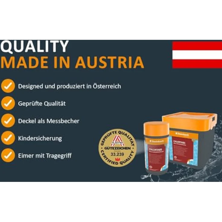 Steinbach Chlordosierschwimmer Mini Ø 12,5 cm mit Chlortabs 20 g, Poolpflege-Set für Dauerdosierung & Schockchlorung, ideal für kleine Pools & Whirlpools mit Dosierregler – Bild 4
