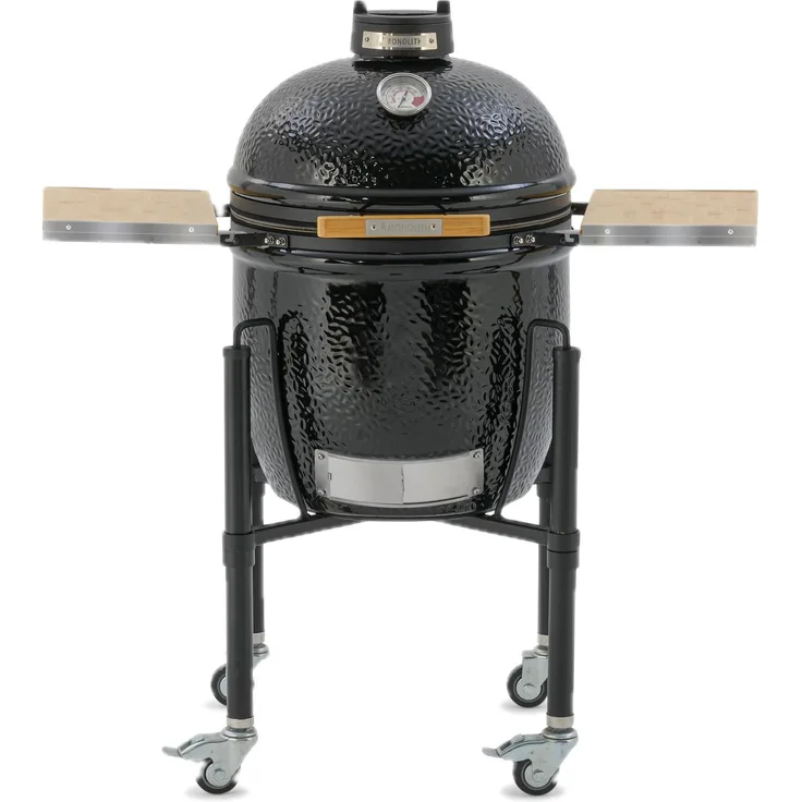 Monolith Keramikgrill MONOLITH ONE.55, Premium-Kamado mit 44 cm Grilldurchmesser, Gestell und Seitentischen