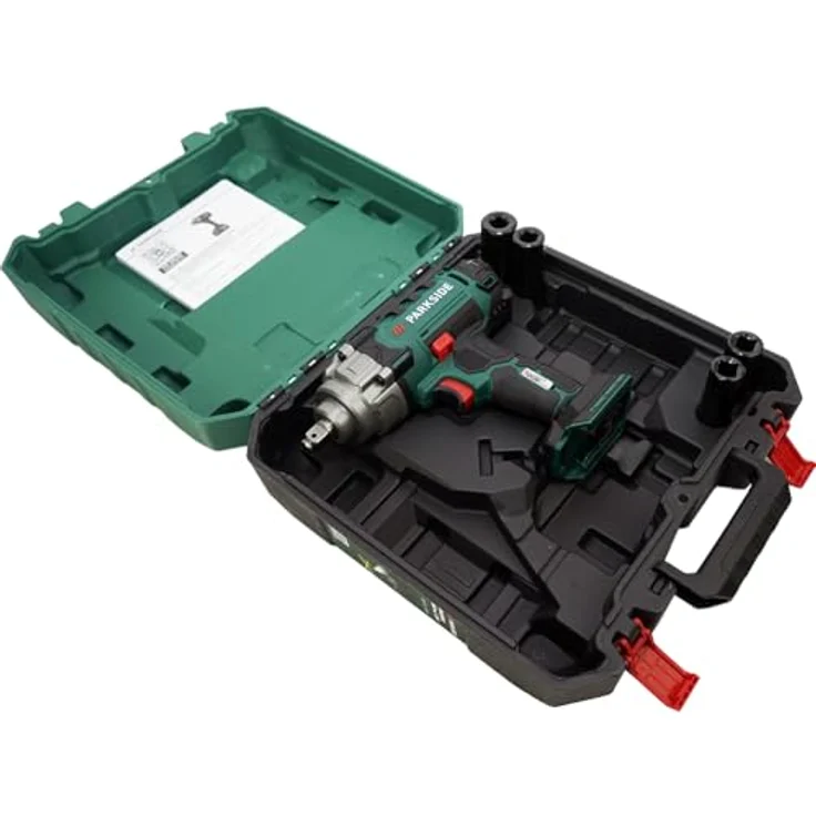 HEADNMORE® Bundle - PARKSIDE® 20V Akku Schlagschrauber PASSK 20-Li C4 + HEADNMORE Schlüsselanhänger, kraftvoller Schlagschrauber mit 400 Nm Drehmoment, inkl. 5 Drehmomentstufen und LED-Arbeitsleuchte, Aluminium-Druckguss/Kunststoff, blau – Bild 2