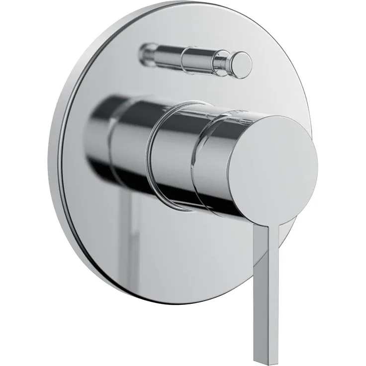 Laufen H3213360040101 Badewannenarmatur, Einhebelarmatur mit Chrom-Oberfläche, temperatur- und mengenbegrenzend, Ecototal-Kartusche, 20,6 l/min Durchflussmenge