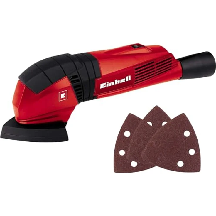 Einhell Deltaschleifer TC-DS 19 (190W, 20000 1-min Schwingzahl, ergonomischer Softgriff, Extreme Fix, Staubabsaugadapter, inkl. 3 Stück Schleifpapier) – Bild 2