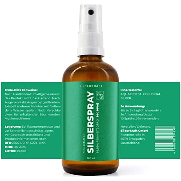Silberkraft Kolloidales Silberspray für Fellpflege, 100 ml - Beruhigende Wundheilung bei Juckreiz, Hotspots & Hautreizungen für Hunde, Katzen, Pferde & Kleintiere – Bild 6