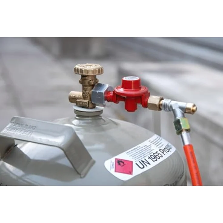 ROTHENBERGER Propan Schlauchbruchsicherung 035925E | Sicherheitseinrichtung mit 2 x G 3/8“, L-DVGW-geprüft, Montage am Regler – Bild 3