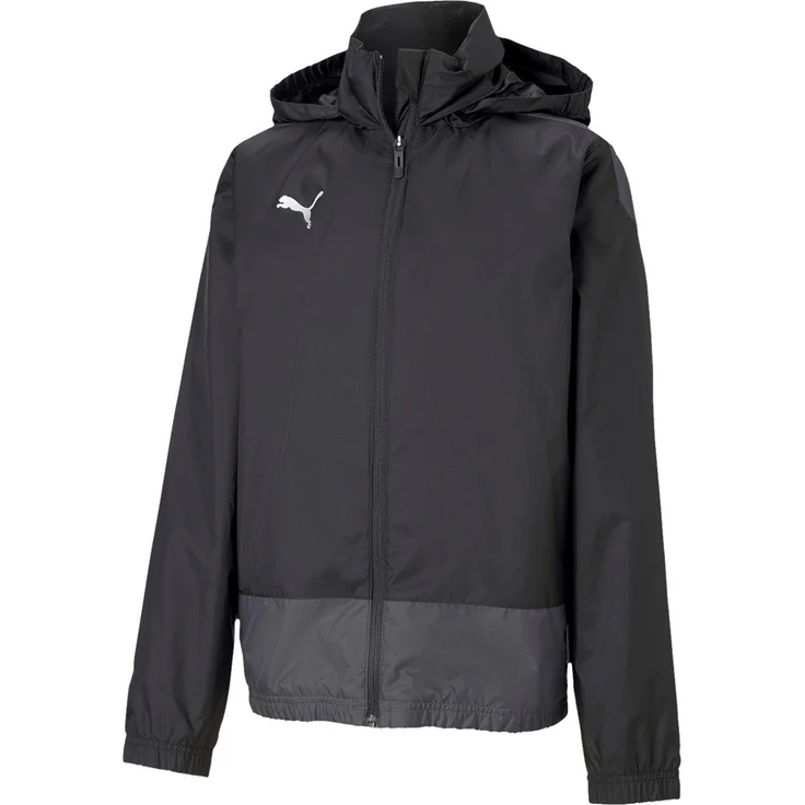 PUMA teamGOAL 23 Training Regenjacke Kids, Grüne Sportjacke mit Windschutz und Wasserschutz – Bild 1