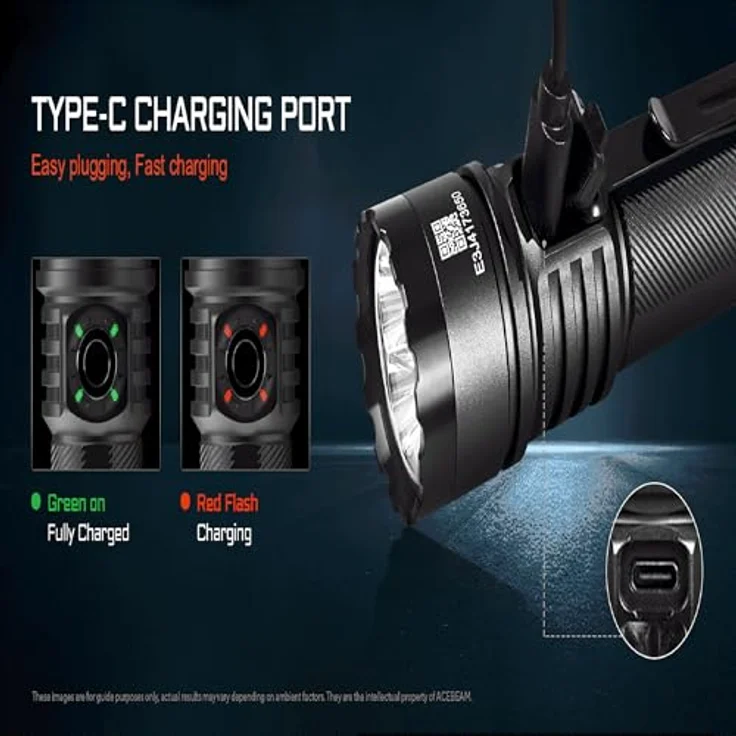 ACEBEAM E75 Quad Core Hochleistungs-Taschenlampe mit hoher Lichtausbeute und kompaktem Design – Bild 3