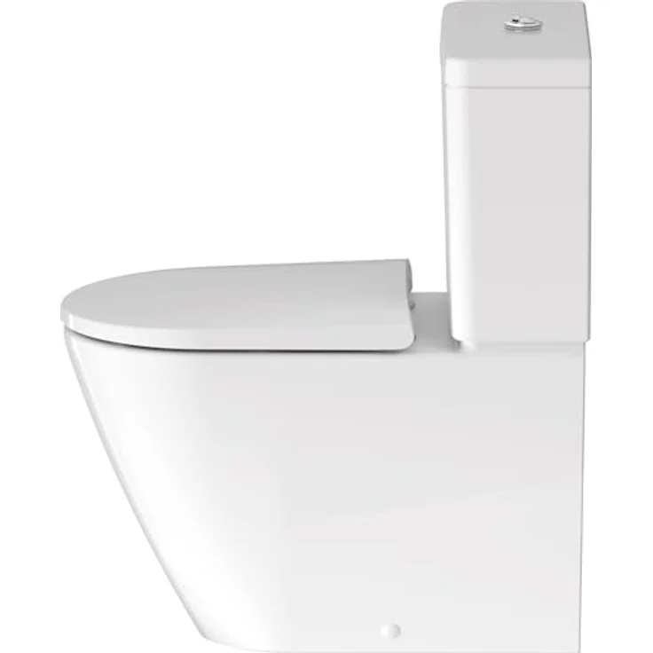 Duravit D-Neo Stand WC für Kombination, Tiefspüler, spülrandlos, 370x580 mm, 200209, Farbe: Weiß - 2002090000 – Bild 8