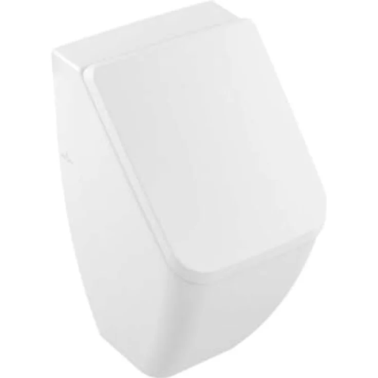 Villeroy & Boch Venticello Urinal, Wandmontage mit Deckel, verdeckter Zulauf, unbeschichtet, Weiß – Bild 1