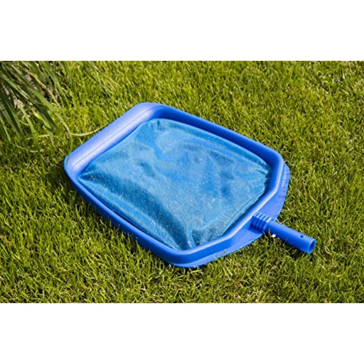 Steinbach Poolreinigung Laubkescher mit verstärktem Kunststoffrahmen, Blau, 360x380 mm – Bild 2