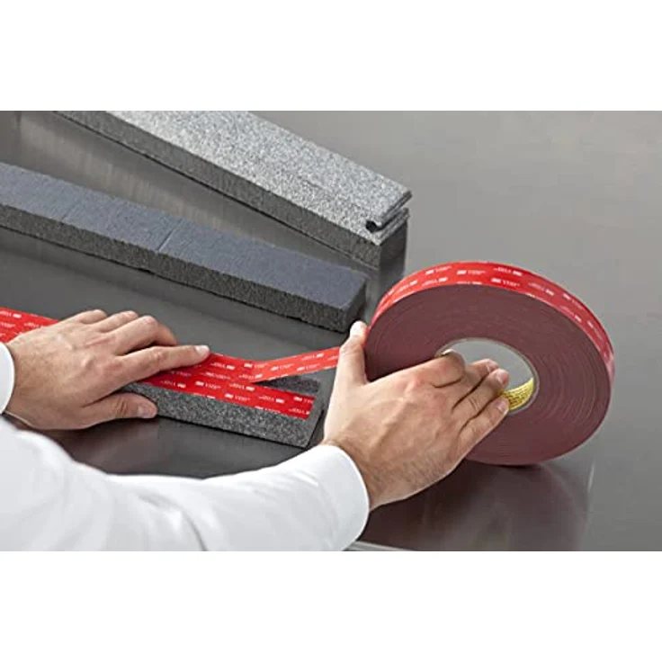 3M GPH-110F19-3 VHB GPH-110GF Hochleistungs-Klebeband, 19 mm x 3 m, 1.1 mm, Grau – Bild 5