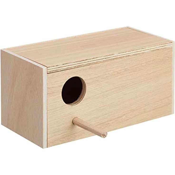 Nobby Wellensittich Nistkasten Loch Links; 28,5 x 14,0 x 14,0 cm – Bild 2